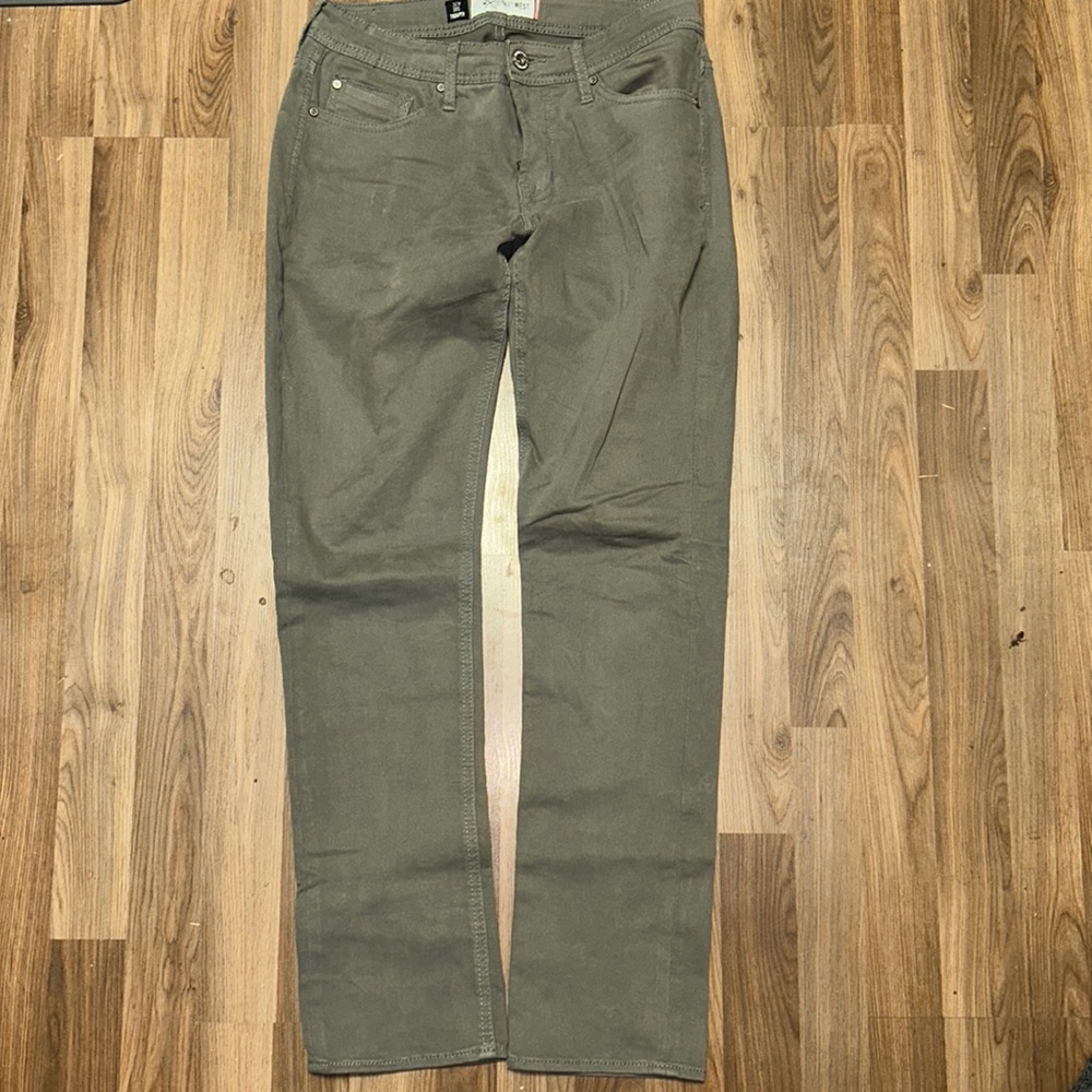 DepartWest Trouper Slim 5pocket Jean/pant. Khaki/olive.  Size 30x30